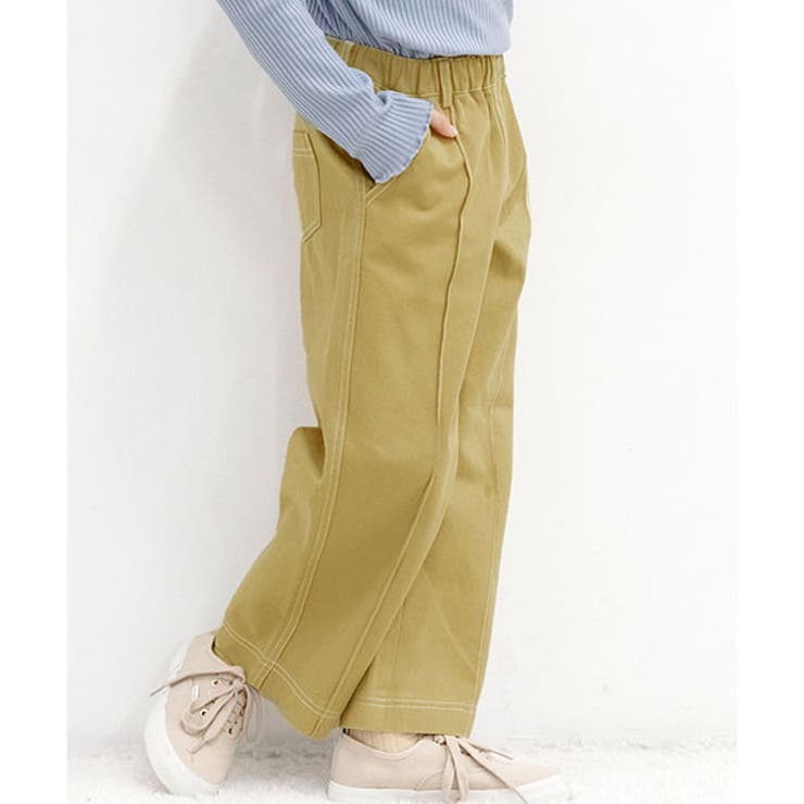 海外輸入】【海外輸入】80cm☆くすみピンク リブパンツ パンツ ゆったり 韓国子供服 女の子 パンツ