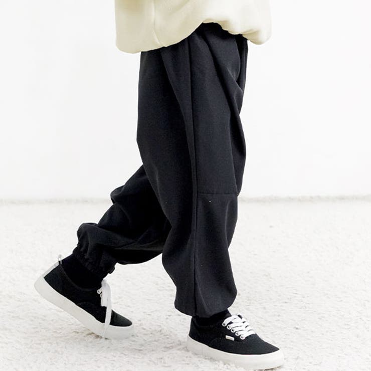 ブラック | カーゴパンツ パラシュートパンツ ポケット | 子供服Bee