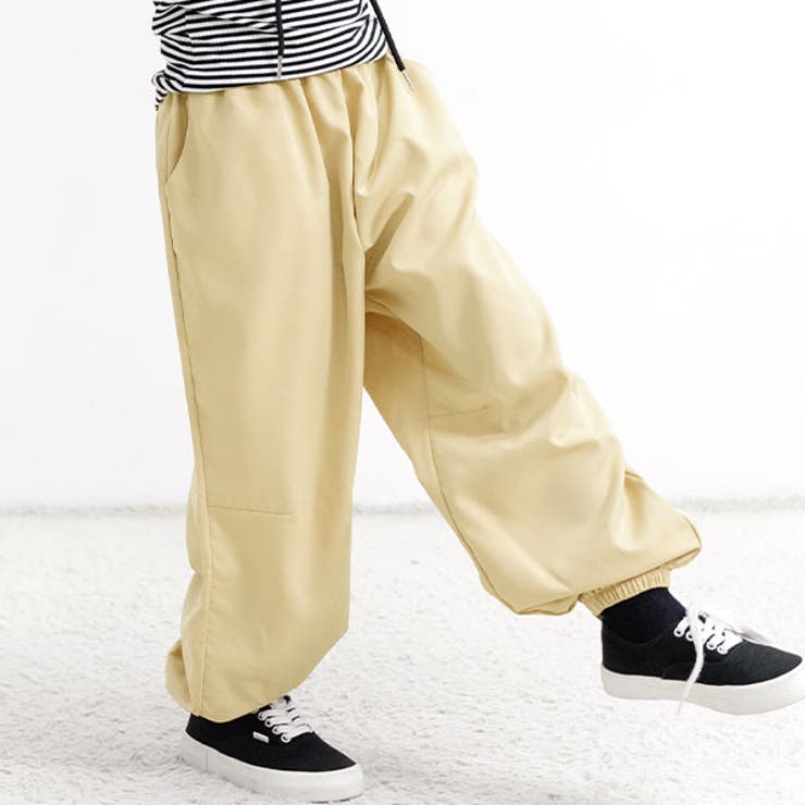 ベージュ | カーゴパンツ パラシュートパンツ ポケット | 子供服Bee
