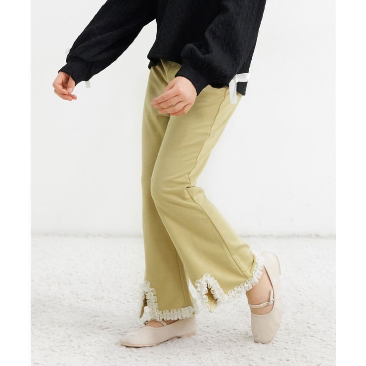 グレージュ | フレアパンツ 子供服 キッズ 女の子 春 秋 韓国子供服 | 子供服Bee