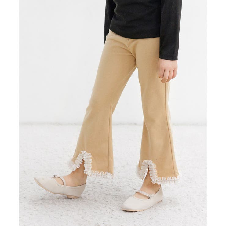 ライトベージュ | フレアパンツ 子供服 キッズ 女の子 春 秋 韓国子供服 | 子供服Bee