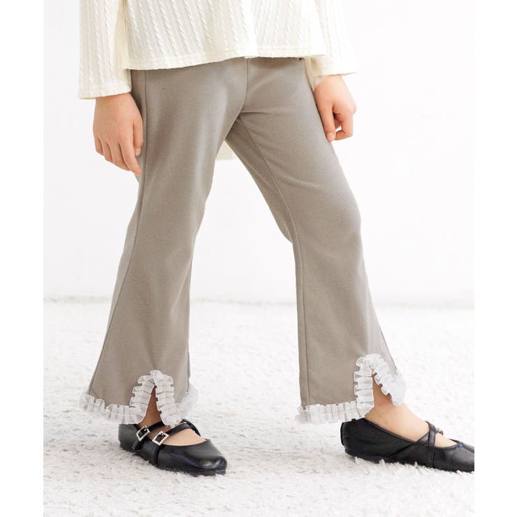 Nグレージュ | フレアパンツ 子供服 キッズ 女の子 春 秋 韓国子供服 | 子供服Bee