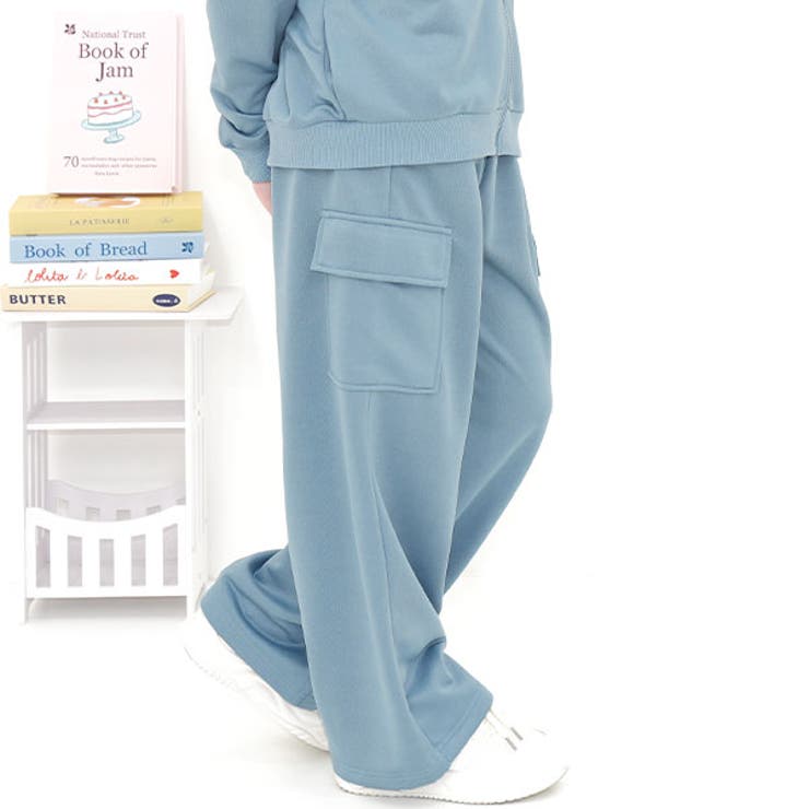 ダスティブルー×カーゴ | カーゴパンツ スウェット風 ポケット | 子供服Bee