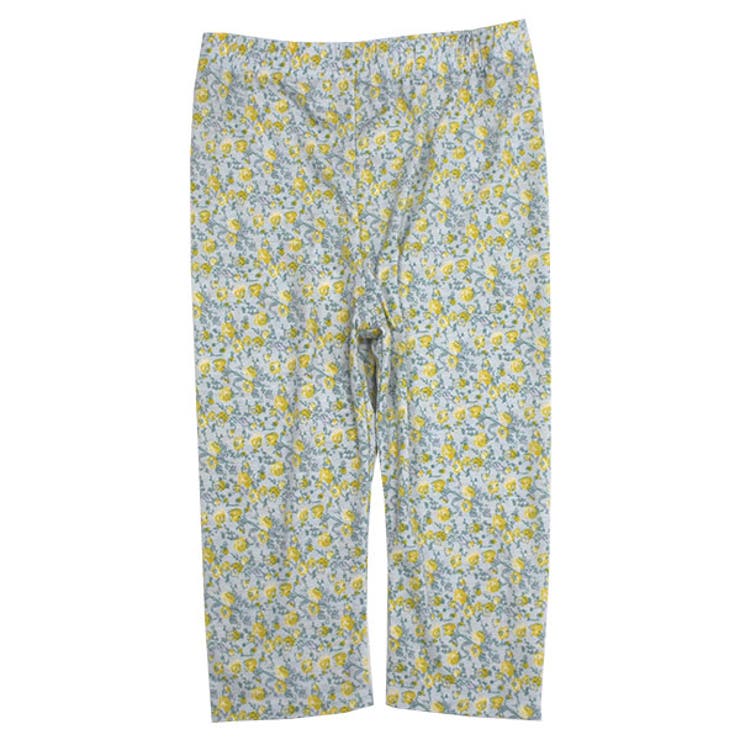 ハーフ丈ブルー花柄 | レギンス 子供服 キッズ 女の子 春 夏 韓国子供服 | 子供服Bee