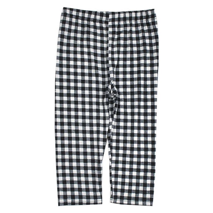 ハーフ丈黒ギンガム | レギンス 子供服 キッズ 女の子 春 夏 韓国子供服 | 子供服Bee