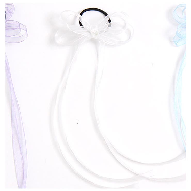 ホワイト | リボンヘアクリップ 子供服 キッズ 女の子 春 夏 秋 冬 小物 韓国子供服 | 子供服Bee