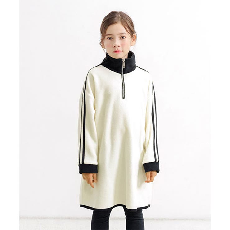 ワンピース フリース ジップ付[品番：BEEK0003380]｜子供服Bee