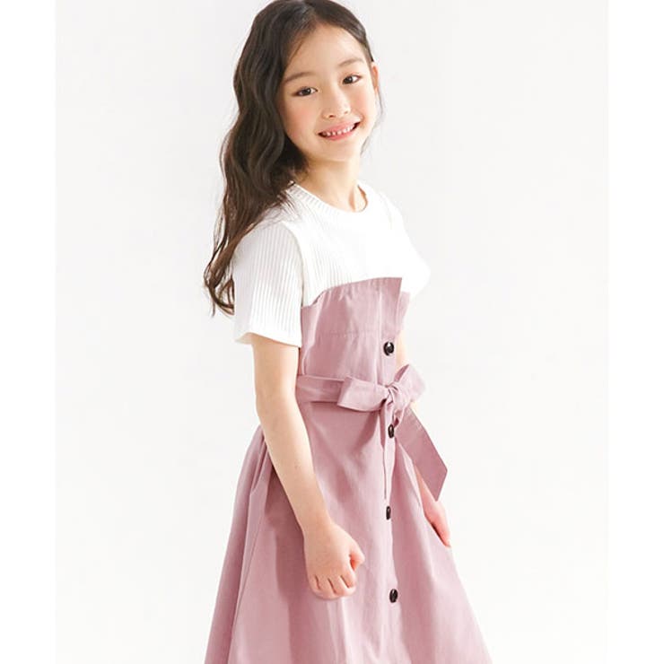 21年春新作 韓国子供服 子供服 Bee アシンメトリーワンピース 女の子 品番 Beek 子供服bee コドモフク ビー のキッズファッション通販 Shoplist ショップリスト