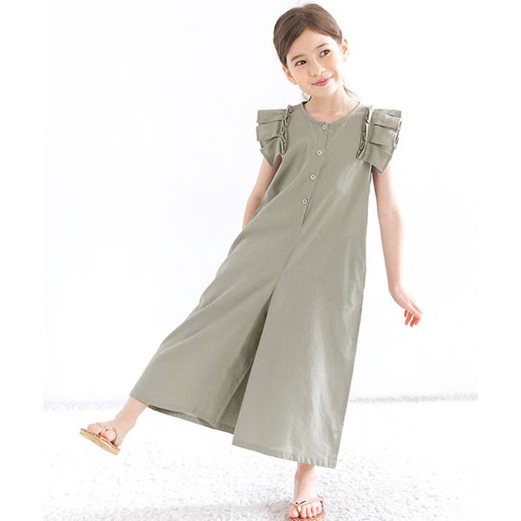 グレー | オールインワン ポケット 綿100％ | 子供服Bee