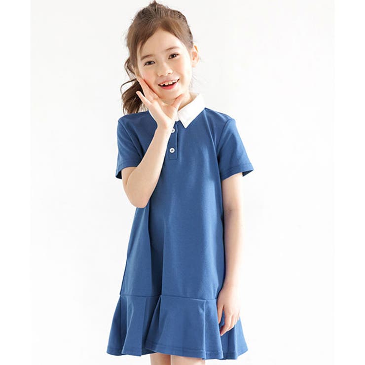 ポロシャツワンピース 子供服 キッズ 女の子 夏 韓国子供服[品番：BEEK0002956]｜子供服Bee（コドモフク  ビー）のキッズファッション通販｜SHOPLIST（ショップリスト）