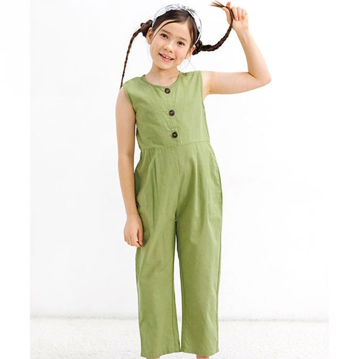 Nライトカーキ | オールインワン 子供服 キッズ 女の子 春 夏 韓国子供服 | 子供服Bee