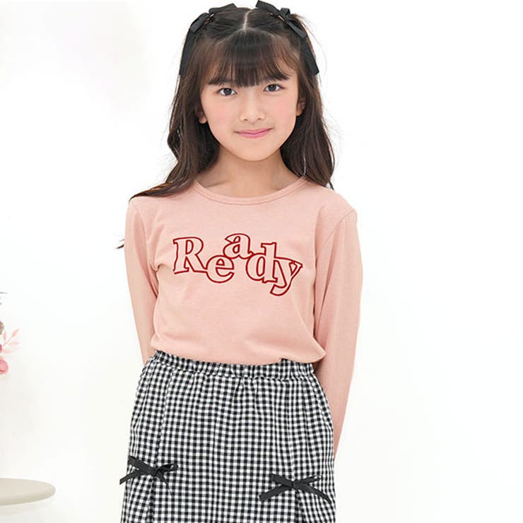 Ready×くすみピンク | プリントTシャツ 綿100％ 長袖 | 子供服Bee