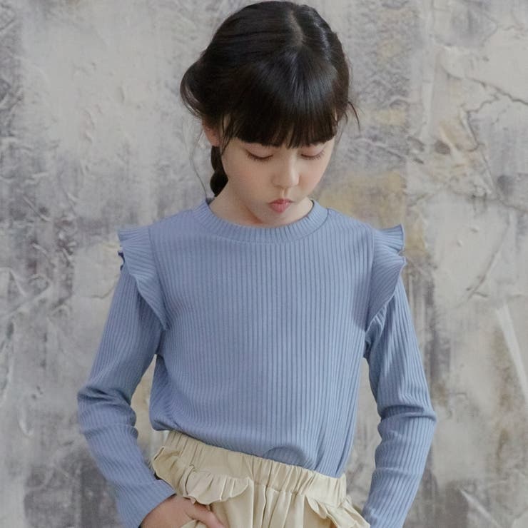 韓国子供服bee 長袖リブトップス 女の子 品番 Beek 子供服bee コドモフク ビー のキッズファッション通販 Shoplist ショップリスト