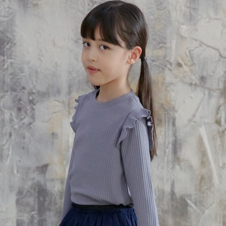 韓国子供服bee 長袖リブトップス 女の子 品番 Beek 子供服bee コドモフク ビー のキッズファッション通販 Shoplist ショップリスト