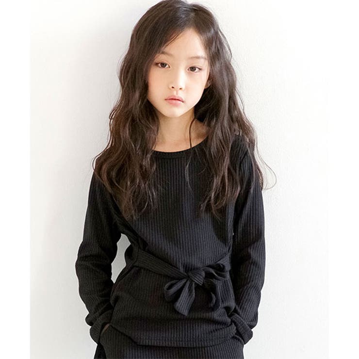 美品 140 サイズ トップス 子供服 女の子 フリース ロンT カットソー  