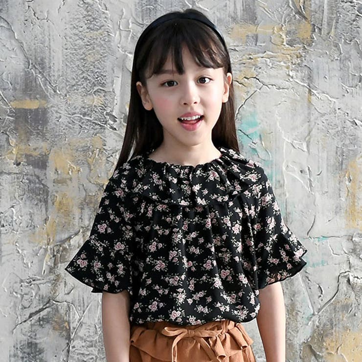花柄半袖ブラウス 子供服 キッズ 女の子 春 夏 品番 Beek 子供服bee コドモフク ビー のキッズファッション通販 Shoplist ショップリスト