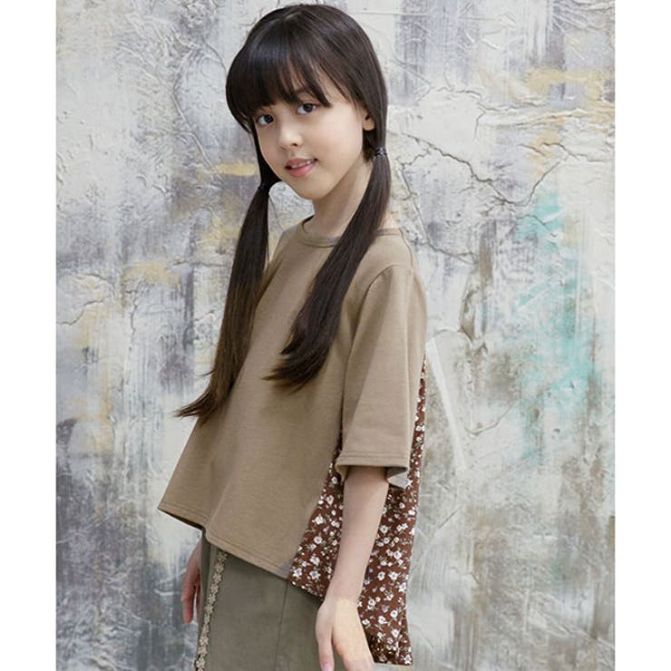 チョコ×モカフラワー | 半袖トップス 子供服 キッズ 女の子 春 夏 秋 韓国子供服 cle | 子供服Bee