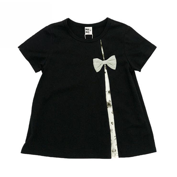 ブラック | リボントップス 子供服 キッズ 女の子 春 夏 秋  韓国子供服 | 子供服Bee