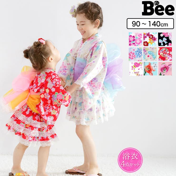 子供服bee 浴衣ドレス4点セット 品番 Beek 子供服bee コドモフク ビー のキッズファッション通販 Shoplist ショップリスト