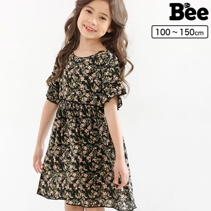 総柄ワンピース 子供服 キッズ 女の子 春 夏 品番 Beek 子供服bee コドモフク ビー のキッズファッション通販 Shoplist ショップリスト