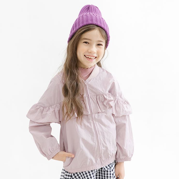 フリルブルゾン 子供服 キッズ 女の子 春 秋 冬 品番 Beek 子供服bee コドモフク ビー のキッズ ファッション通販 Shoplist ショップリスト