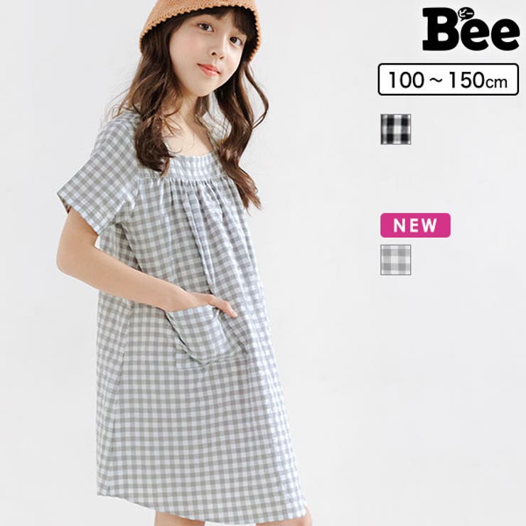 ギンガムチェック半袖ワンピース 子供服 キッズ 女の子 春 夏 秋 ガールズ 品番 Beek 子供服bee コドモフク ビー のキッズ ファッション通販 Shoplist ショップリスト