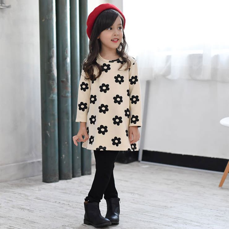 韓国子供服bee 長袖ワンピース 裏起毛 女の子 品番 Beek 子供服bee コドモフク ビー のキッズファッション通販 Shoplist ショップリスト