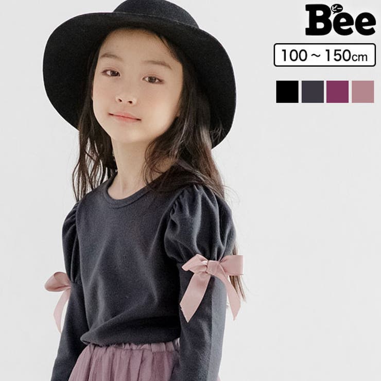 韓国子供服Bee リボン長袖トップス 女の子[品番：BEEK0002579]｜子供服Bee（コドモフク  ビー）のキッズファッション通販｜SHOPLIST（ショップリスト）