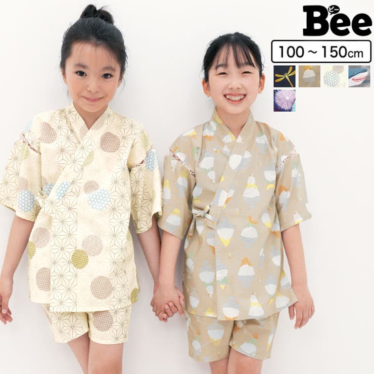 甚平 子供服 キッズ 女の子 男の子 夏 韓国子供服[品番：BEEK0003553]｜子供服Bee（コドモフク ビー）のキッズ ファッション通販｜SHOPLIST（ショップリスト）