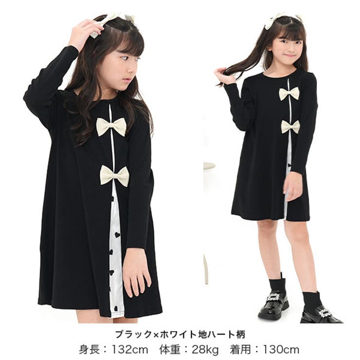 リボンワンピース 長袖 切替え | 子供服Bee | 詳細画像2 