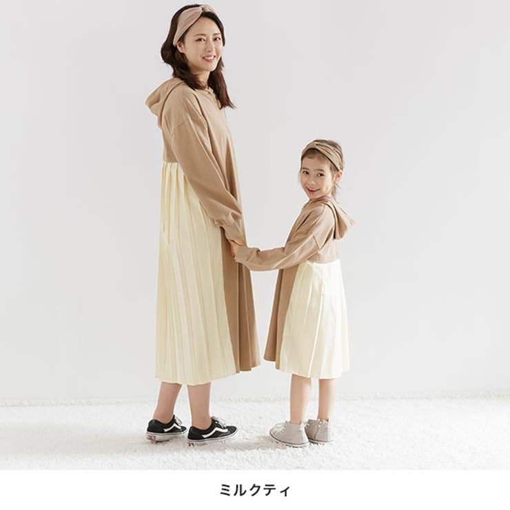 フード付きワンピース 子供服 キッズ 女の子 春 秋 冬 韓国子供服 cle | 子供服Bee | 詳細画像14 