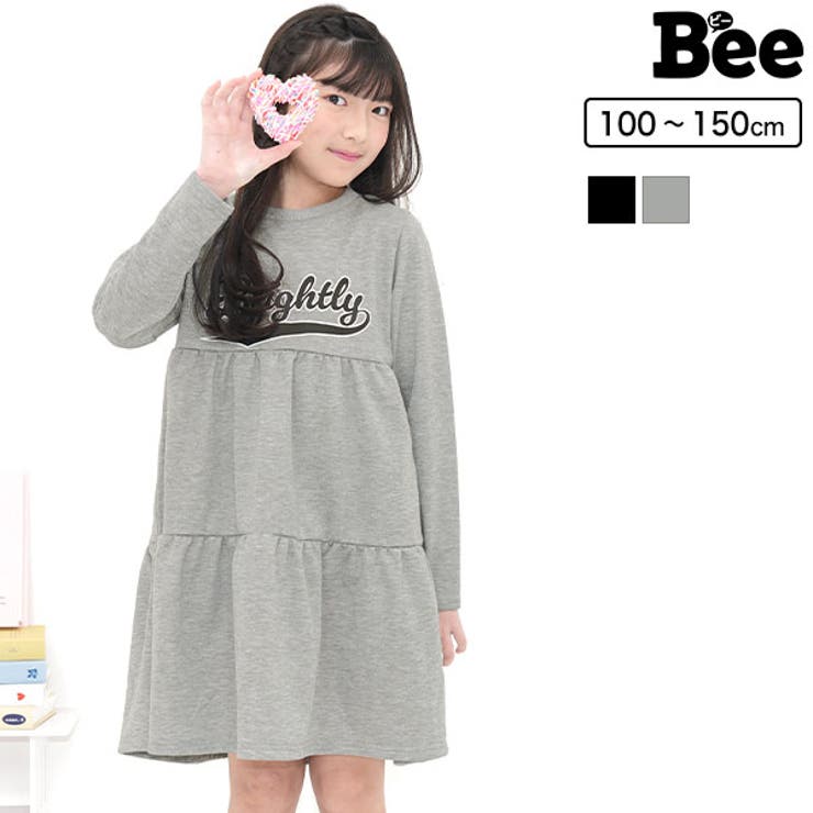 ティアードワンピース ロゴ 長袖 | 子供服Bee | 詳細画像1 