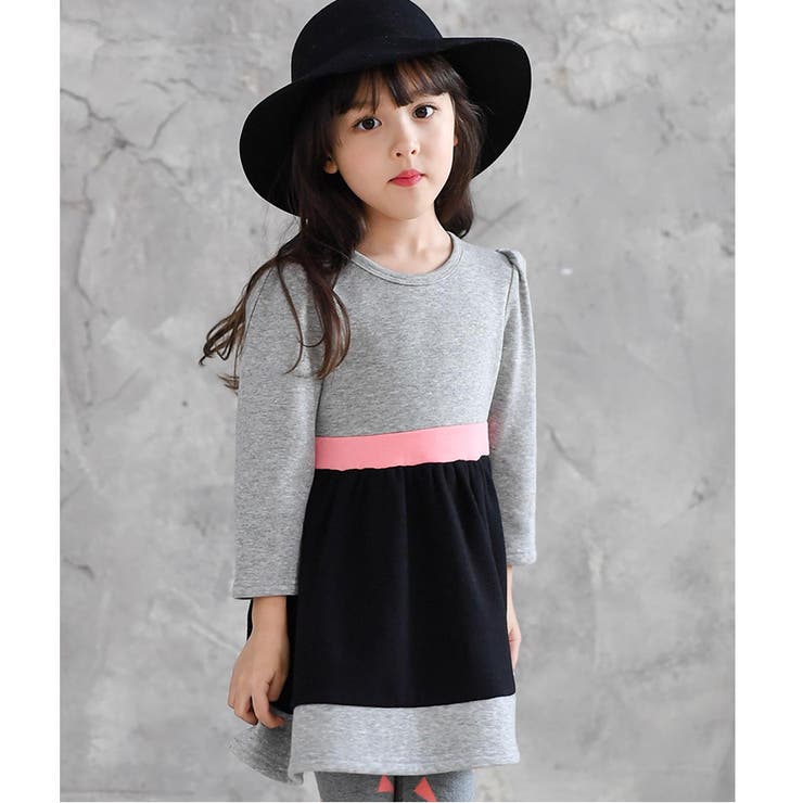 韓国子供服bee 長袖ワンピース 裏起毛 女の子 品番 Beek 子供服bee コドモフク ビー のキッズ ファッション通販 Shoplist ショップリスト