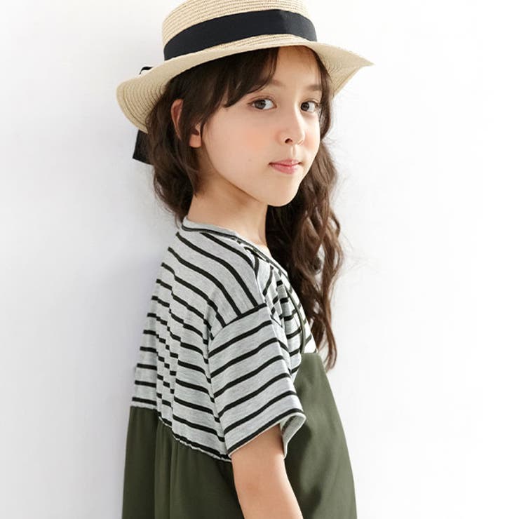 レイヤード風半袖ワンピース 子供服 キッズ | 子供服Bee | 詳細画像6 