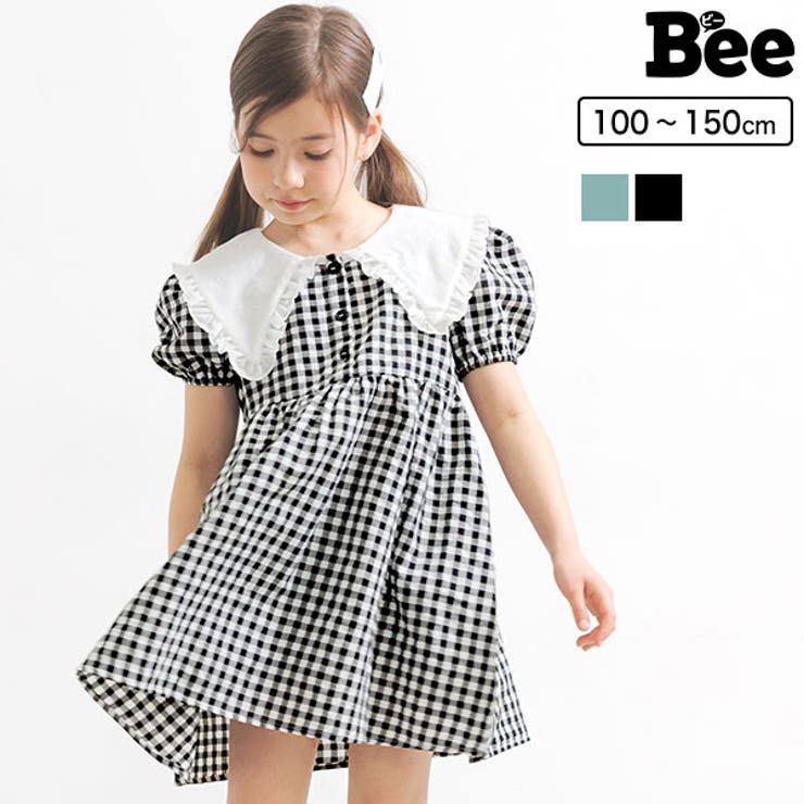 襟付きワンピース 子供服 キッズ 女の子 ガール 春 夏 韓国子供服[品番：BEEK0003261]｜子供服Bee（コドモフク  ビー）のキッズファッション通販｜SHOPLIST（ショップリスト）