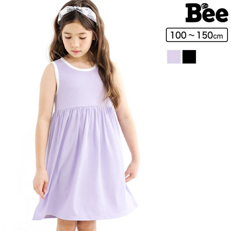 ノースリーブワンピース 子供服 キッズ 女の子 春 夏 韓国子供服 | 子供服Bee | 詳細画像1 