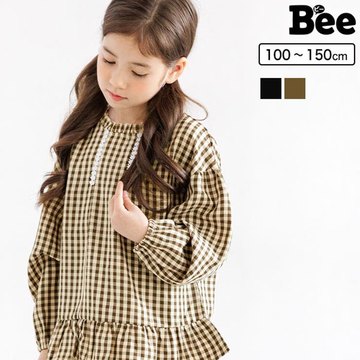 チェック柄長袖トップス 子供服 キッズ 女の子 春 秋 冬 cle 韓国子供服[品番：BEEK0002930]｜子供服Bee（コドモフク  ビー）のキッズファッション通販｜SHOPLIST（ショップリスト）