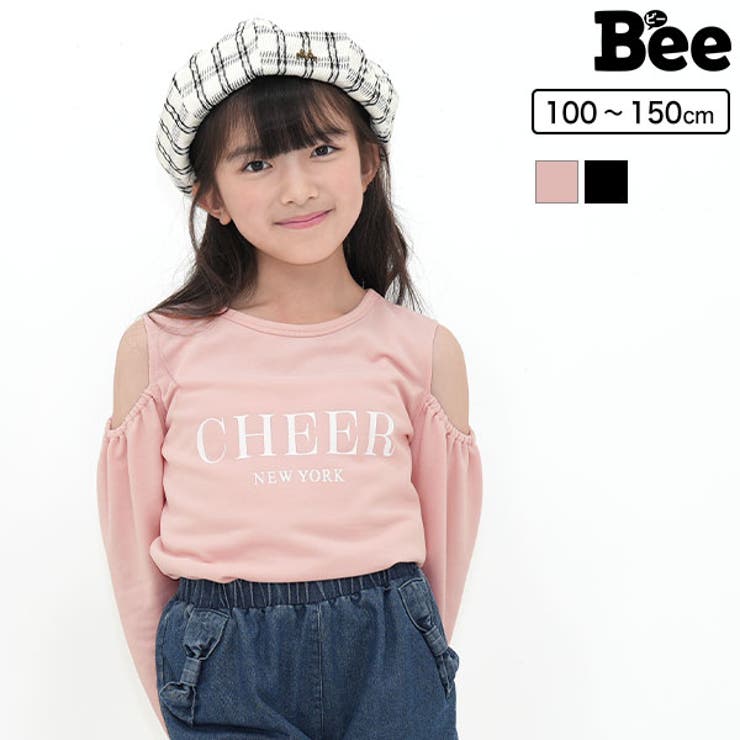 プリントTシャツ オフショルダー ロゴ | 子供服Bee | 詳細画像1 