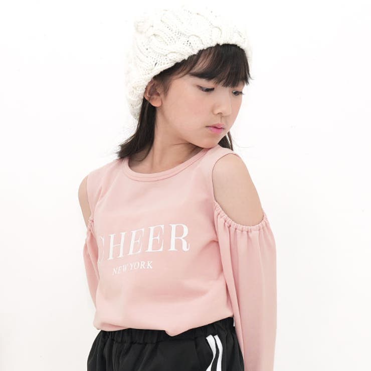 プリントTシャツ オフショルダー ロゴ | 子供服Bee | 詳細画像7 