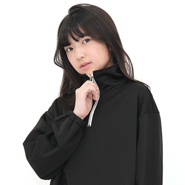 ハーフジップトップス ジップアップ ユニセックス | 子供服Bee | 詳細画像4 