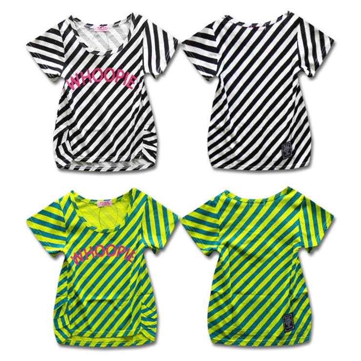 斜め ストライプ Tシャツ | 子供服バナナ小僧  | 詳細画像2 