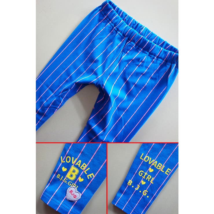 ピンストライプ キッズ レギンス | 子供服バナナ小僧  | 詳細画像3 