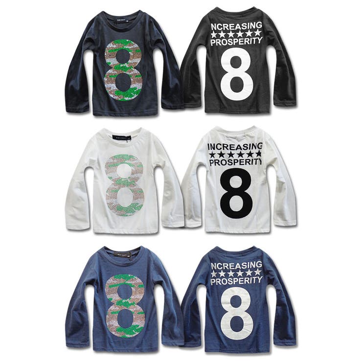 迷彩ラインストーン8 キッズ ロンT | 子供服バナナ小僧  | 詳細画像2 