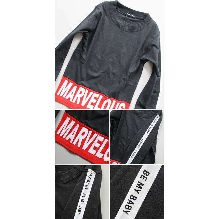 綿100％ 裾切替MARBEL キッズ | 子供服バナナ小僧  | 詳細画像3 