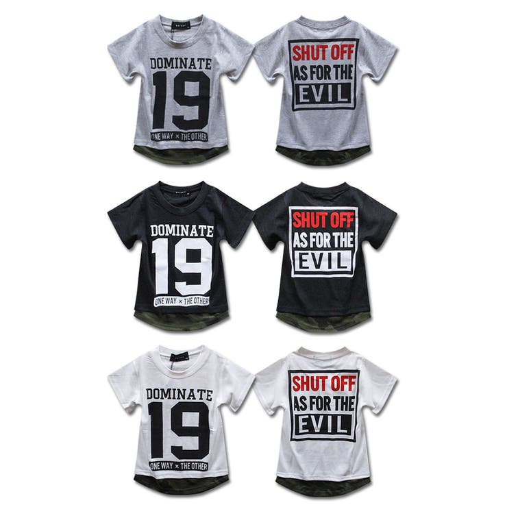 迷彩ヘムライン キッズ Tシャツ | 子供服バナナ小僧  | 詳細画像2 