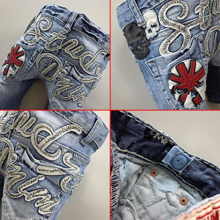 スカルユニオン デニム キッズ | 子供服バナナ小僧  | 詳細画像3 