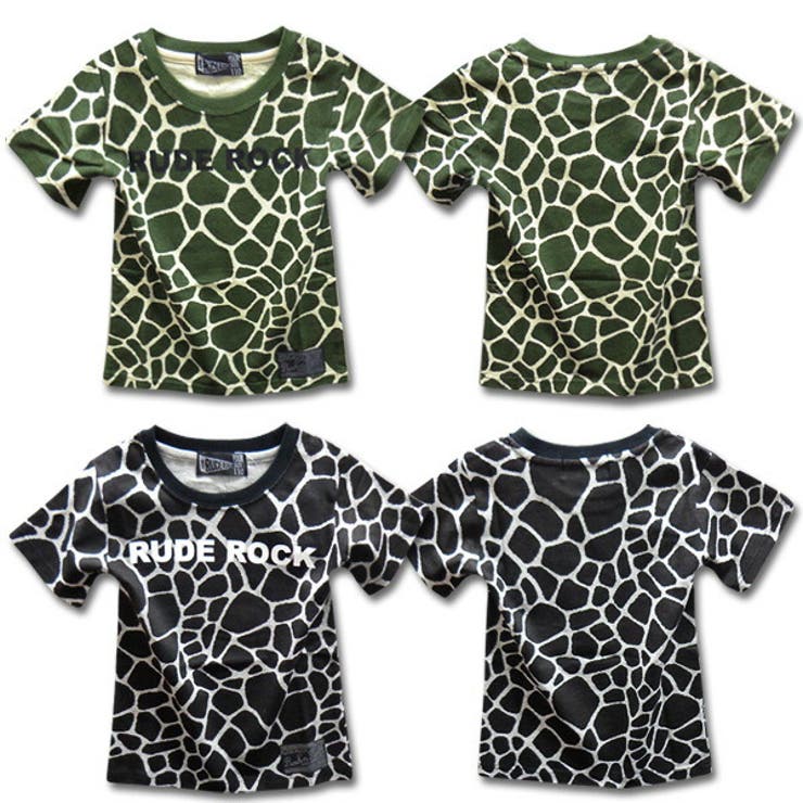 ジラフ 総柄 Tシャツ | 子供服バナナ小僧  | 詳細画像2 