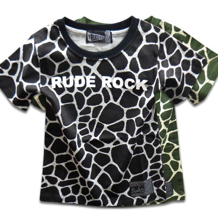 ジラフ 総柄 Tシャツ | 子供服バナナ小僧  | 詳細画像1 