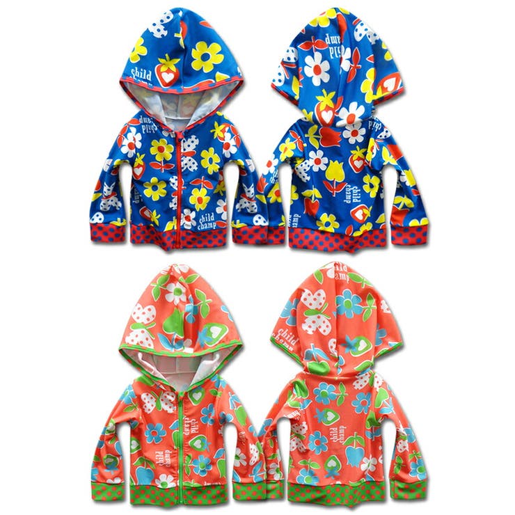 UV加工 BIG花柄 ラッシュガード | 子供服バナナ小僧  | 詳細画像2 