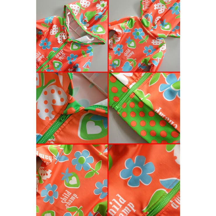 UV加工 BIG花柄 ラッシュガード | 子供服バナナ小僧  | 詳細画像3 